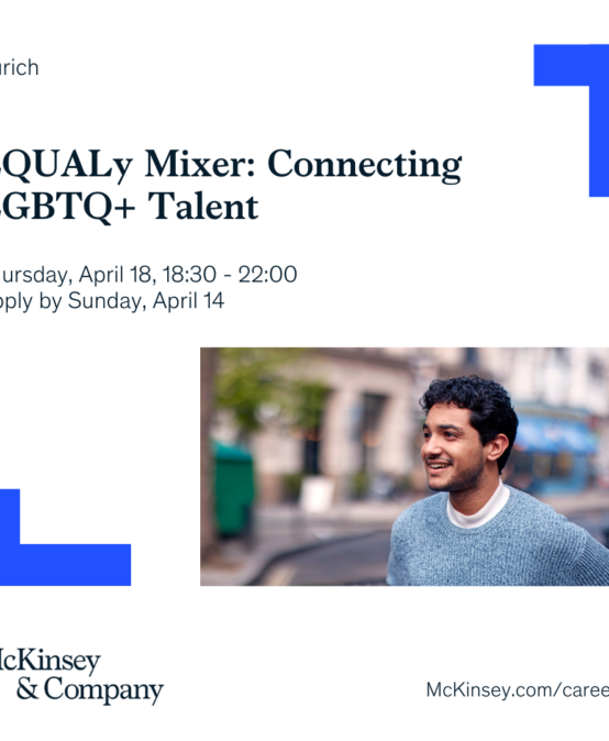 McKinsey: EQUALy Mixer: Connecting LGBTQ+ Talent with McKinsey