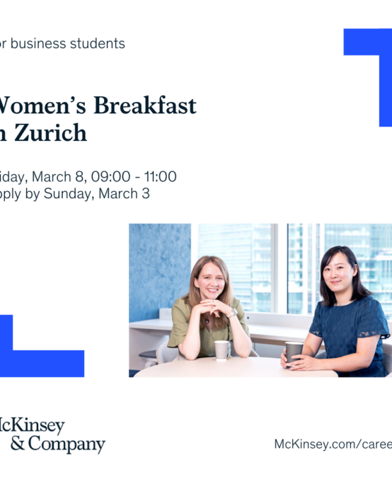 McKinsey: Women’s Breakfast for Business Students
